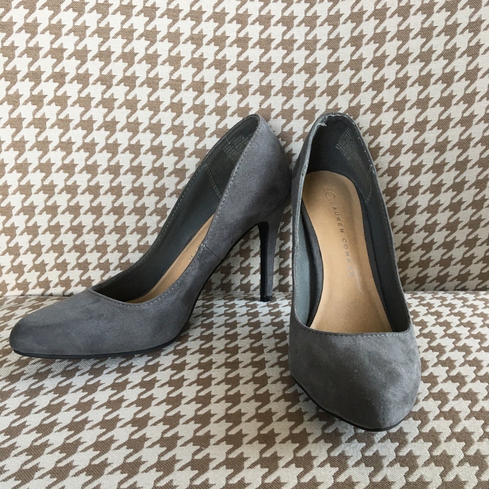 LC Lauren Conrad Heels-Women’s Size 8 -Gray Suede